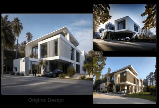 تحويل التصميم الخارجي بالذكاء الاصطناعي