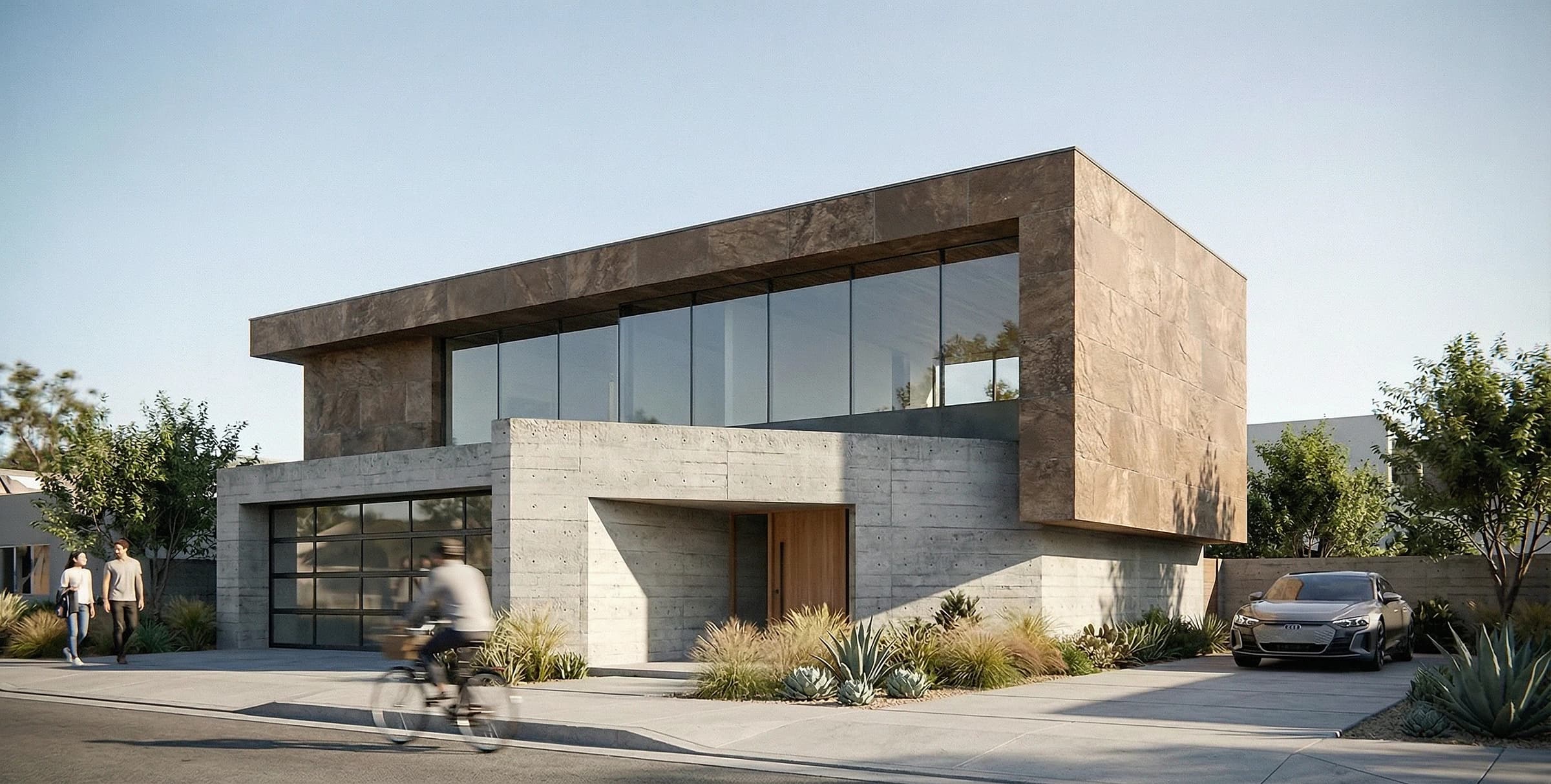 ChatGPT-style architectural exterior render 1