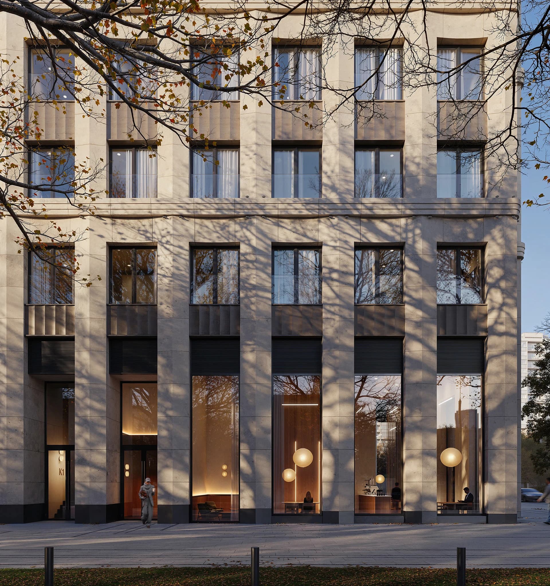 AI-generated building facade design 3