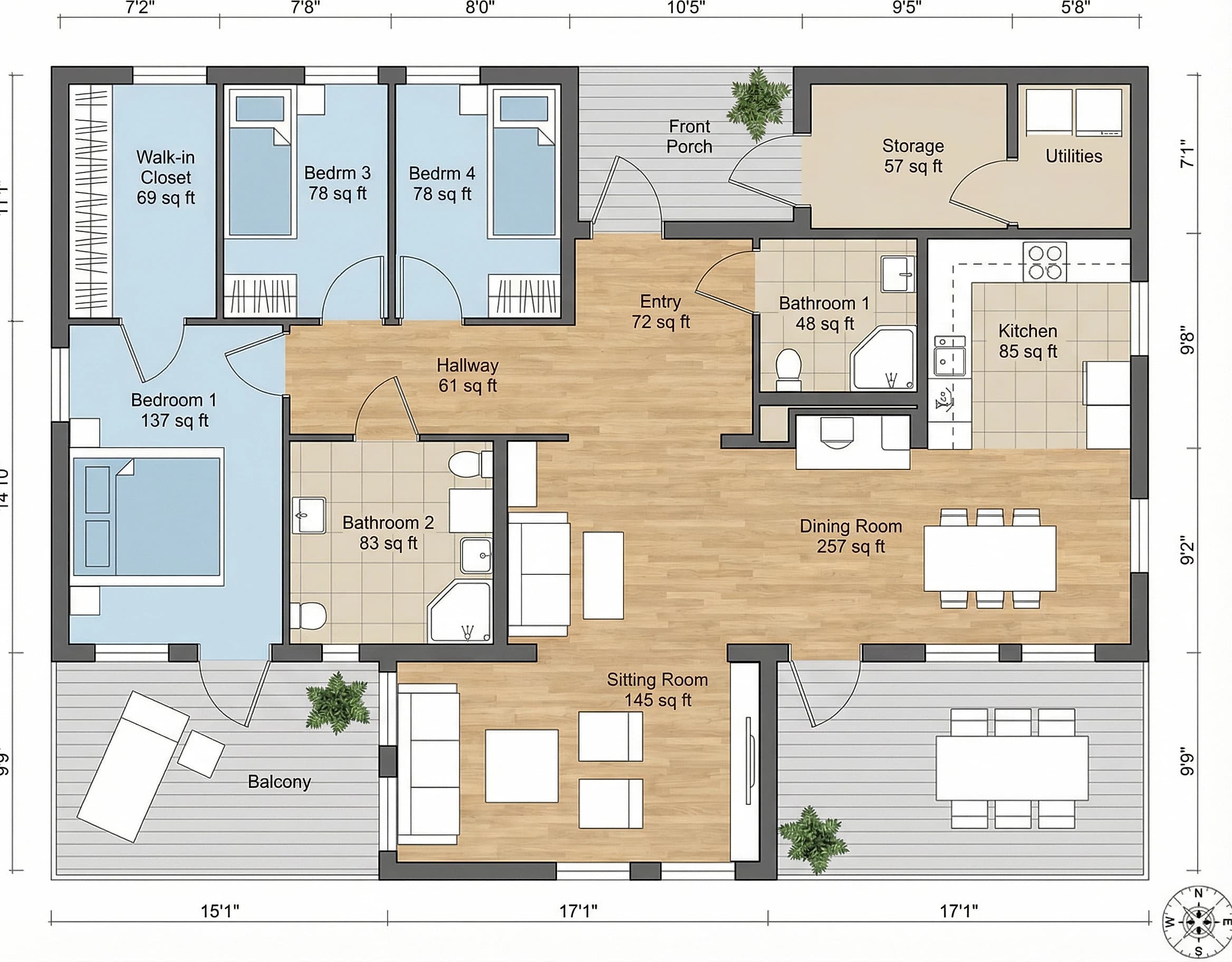 Architectural scale plan reference 1