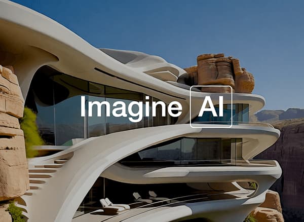 Imagine AI text-to-render tool generating photorealistic architecture designs