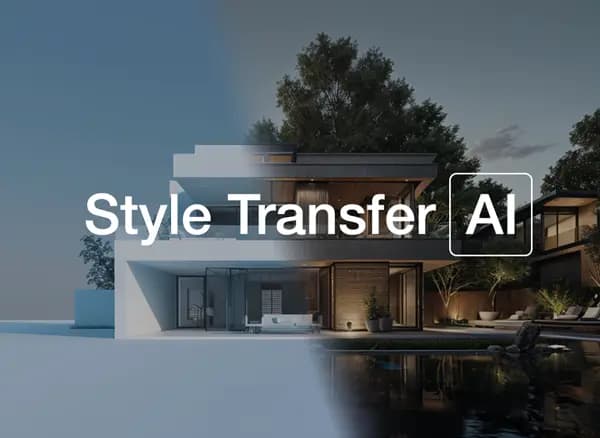 Style Transfer AI tool applying architectural styles from reference images