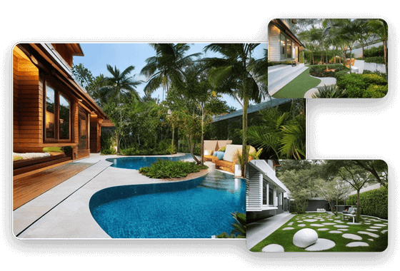 Landscape AI design tool offering 15+ landscaping styles